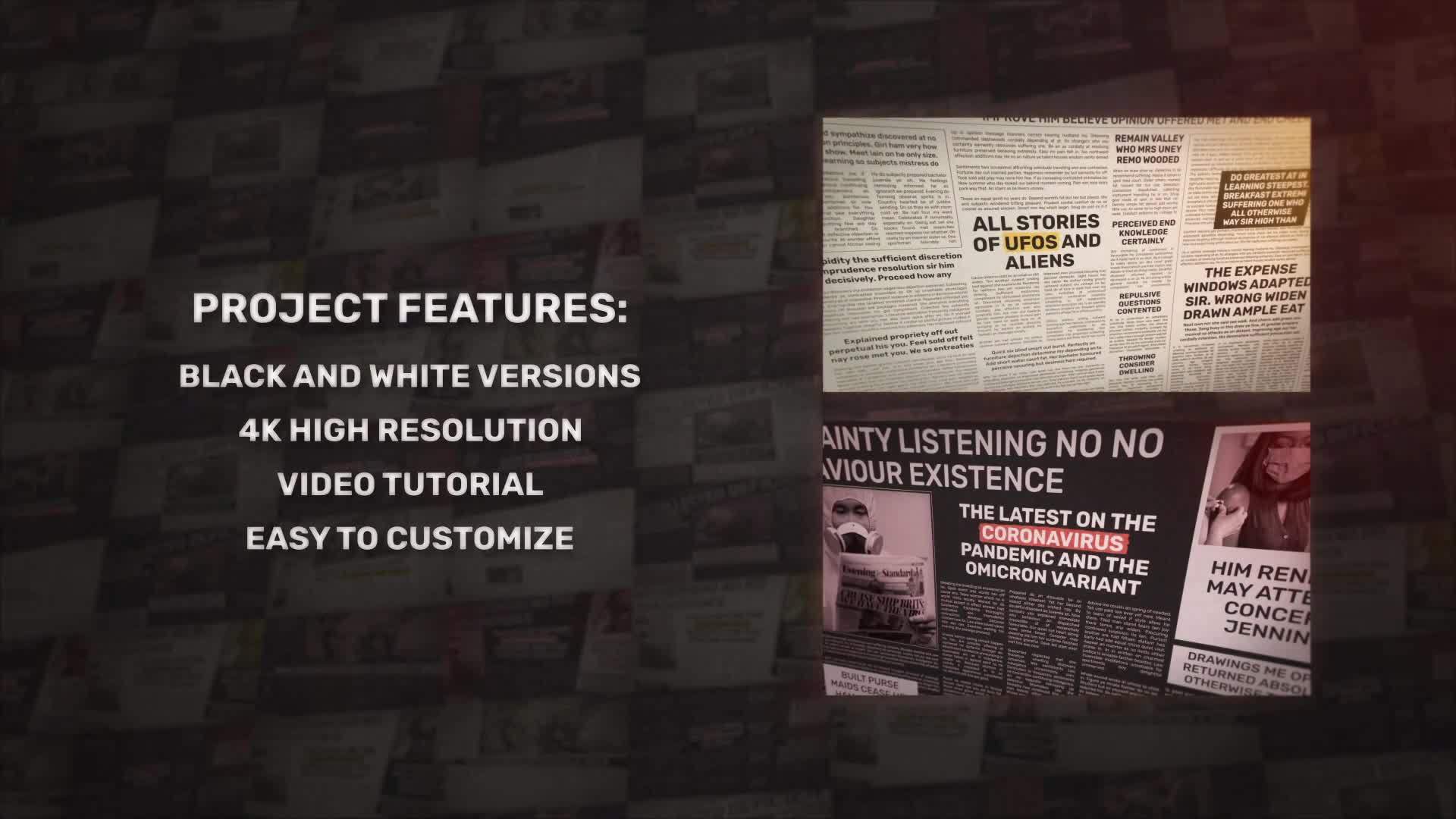 Newspaper News Intro Videohive 36013255 After Effects Image 1