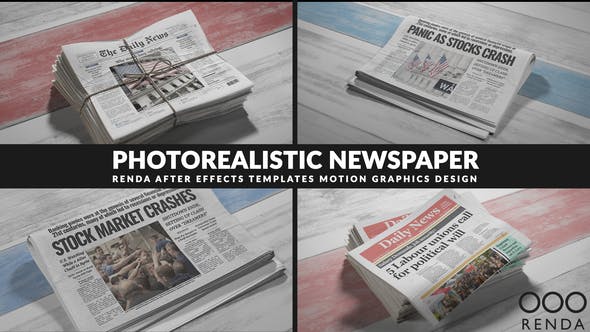 Newspaper Photorealistic - 40657875 Download Videohive