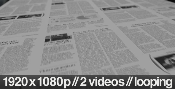 Newspaper Printing Press 2 Styles Looping - Download Videohive 2850154
