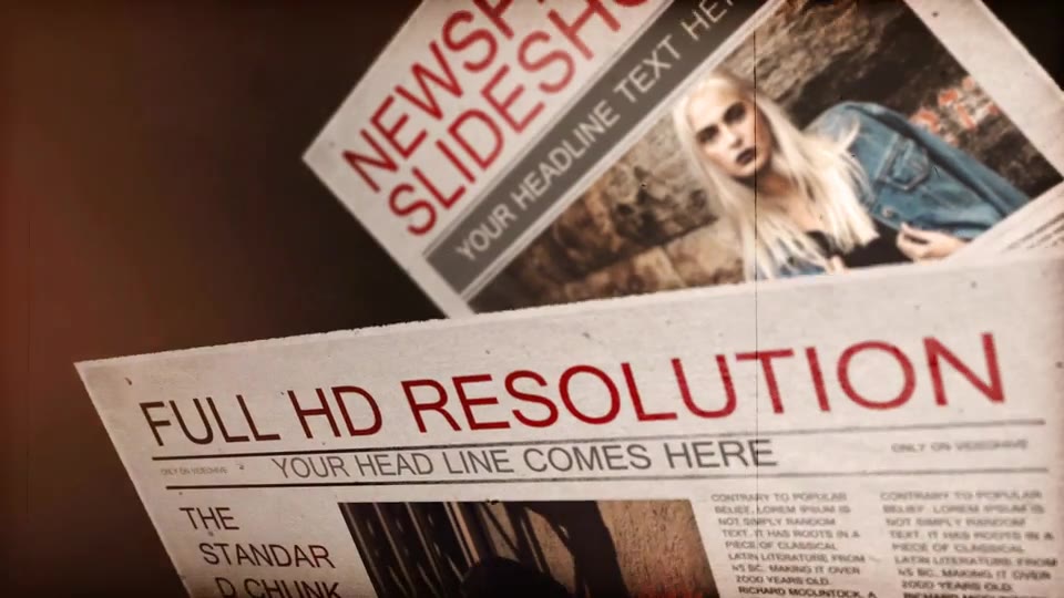 Newspaper Slideshow - Download Videohive 10649794