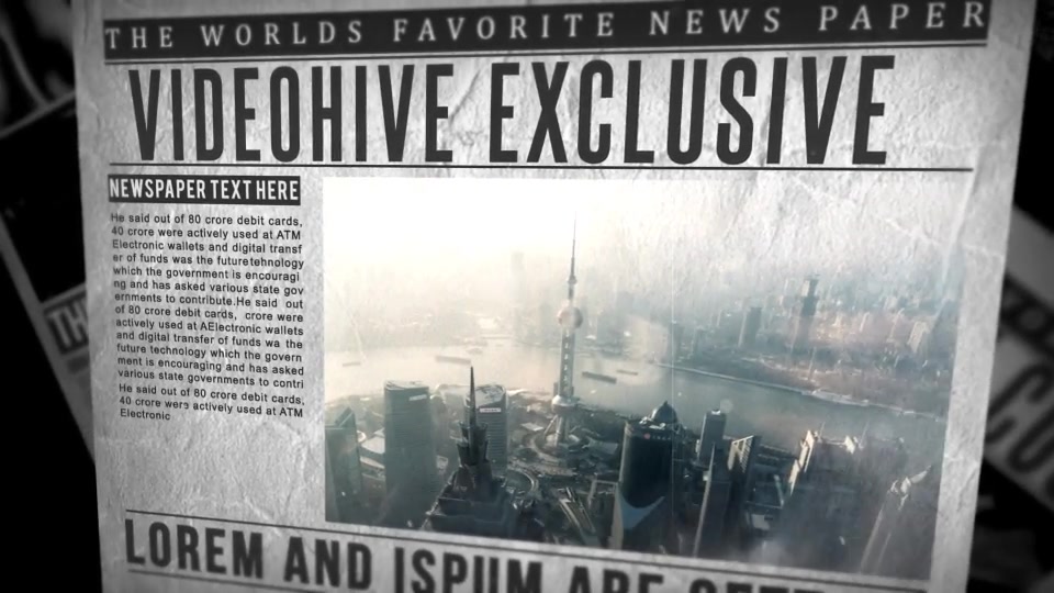 Newspaper Slideshow - Download Videohive 19255283