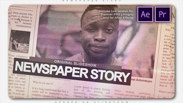 Newspaper Story Slideshow - Videohive Download 26619513