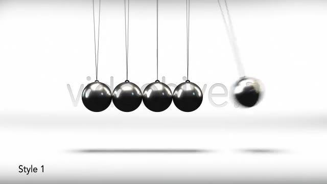 Newtons Cradle Pendulum Balls Series Of 3 Loop - Download Videohive 4441951