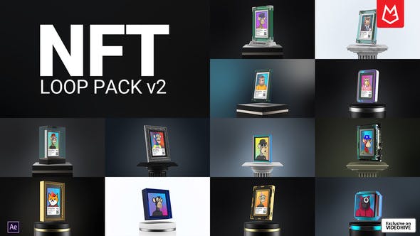 NFT Loop Mockup Pack v2 - Videohive 36511715 Download