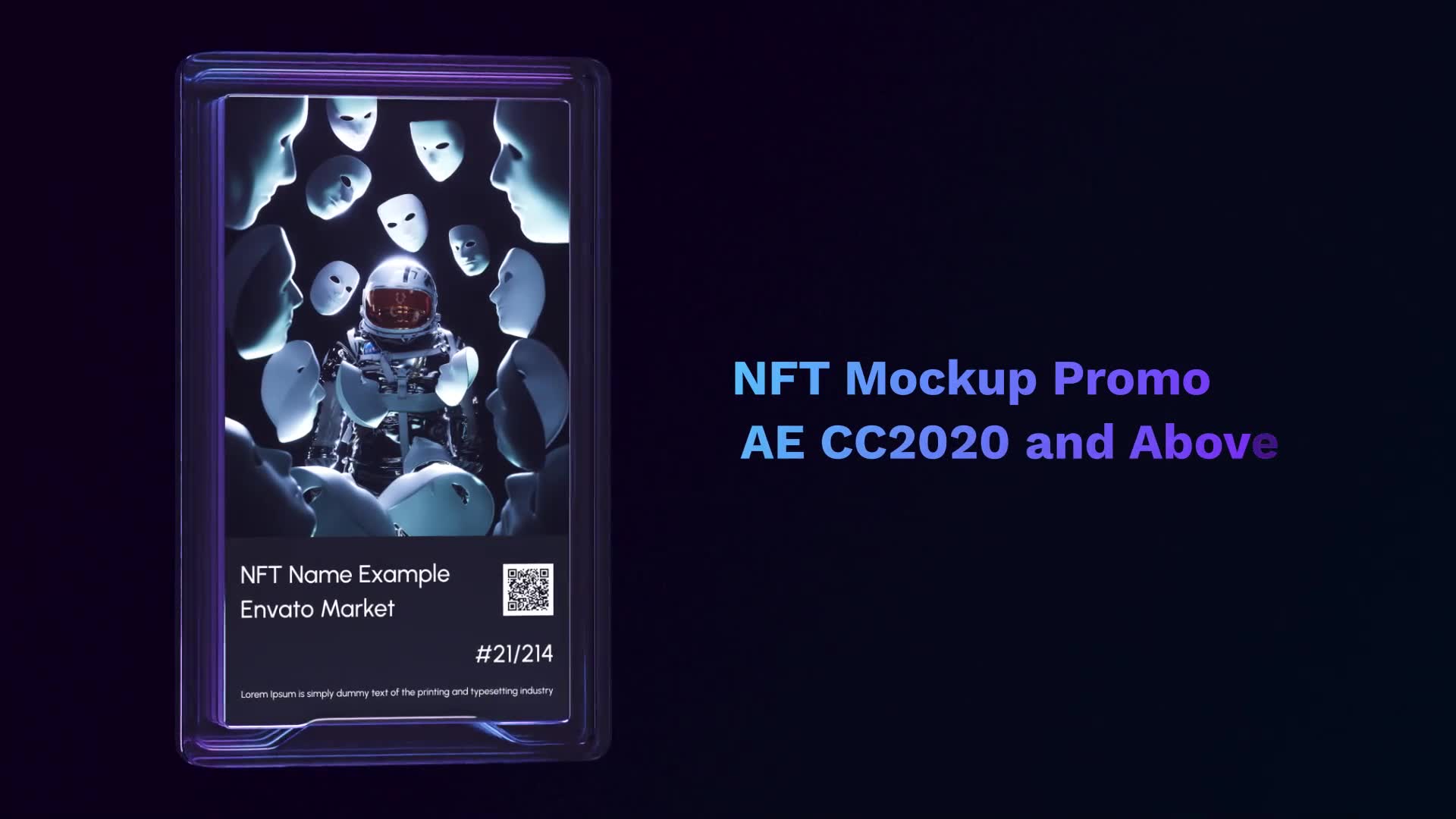 NFT Promotion Mockup Single Card and Promo Videohive 36156361 After Effects Image 2