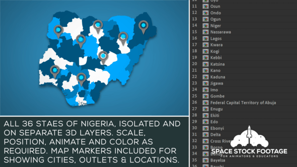 Nigeria Map Kit - 26805762 Download Videohive