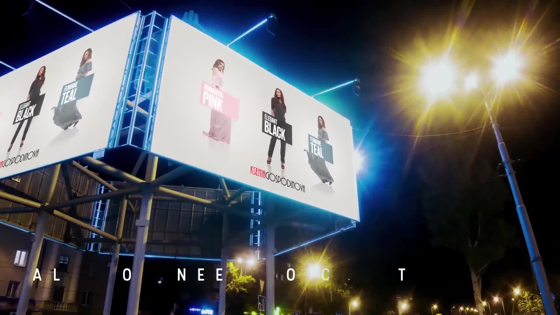 Night Billboard Mockup | For Final Cut & Apple Motion Videohive 30745305 Apple Motion Image 9