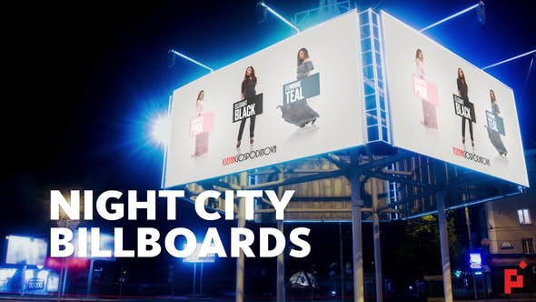 Night Billboard Mockup - Videohive 23382178 Download