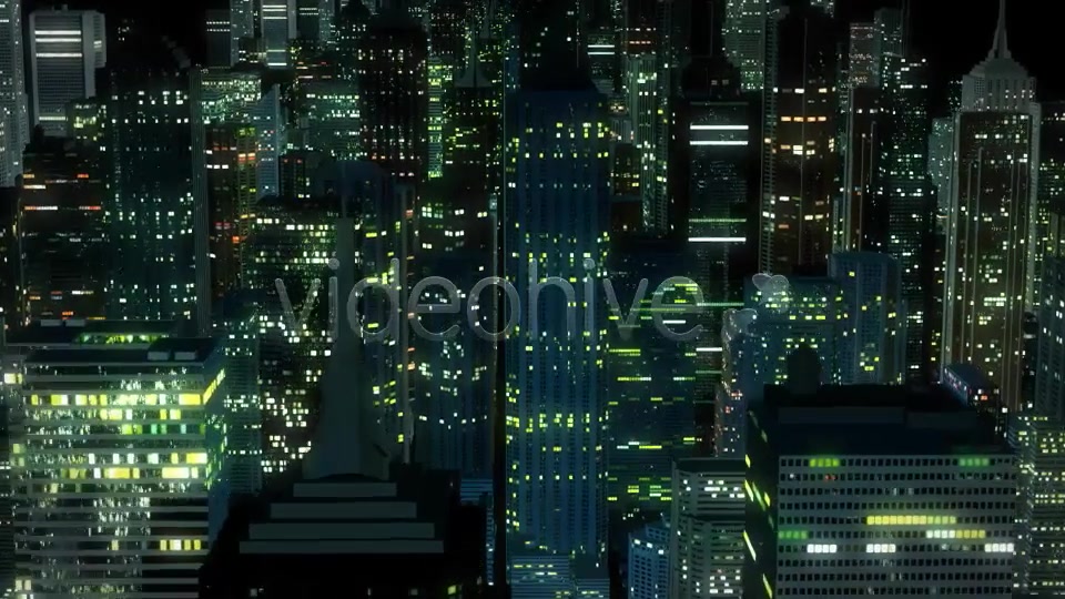 Night City Flight Seamless Motion Background Videohive 9818039 Motion Graphics Image 5