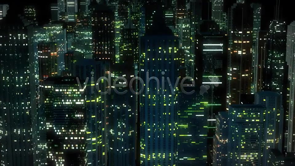 Night City Flight Seamless Motion Background Videohive 9818039 Motion Graphics Image 6