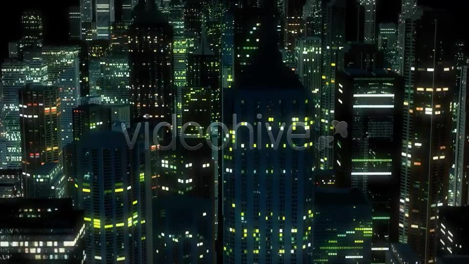 Night City Flight Seamless Motion Background Videohive 9818039 Motion Graphics Image 7