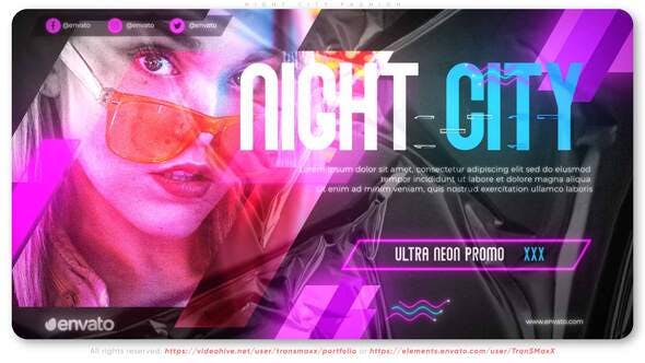 Night City Neon Promo - Videohive 32654048 Download