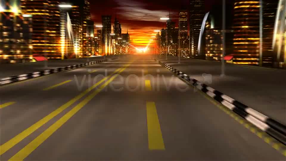 Night City Road Videohive 1331600 Motion Graphics Image 1