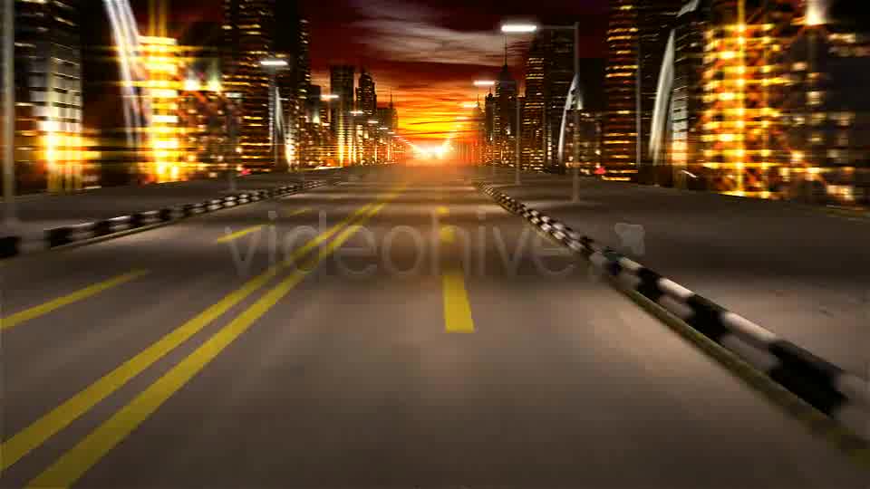 Night City Road Videohive 1331600 Motion Graphics Image 10