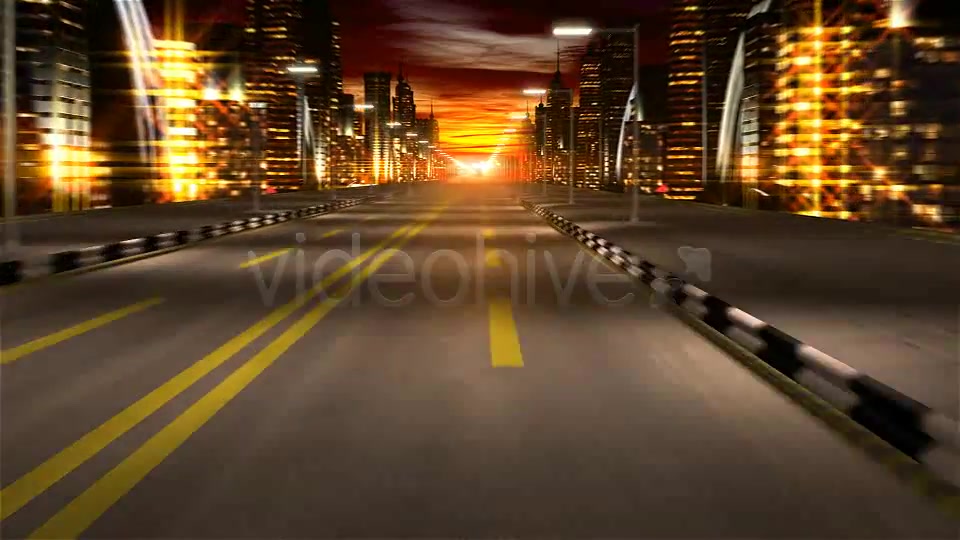 Night City Road Videohive 1331600 Motion Graphics Image 5