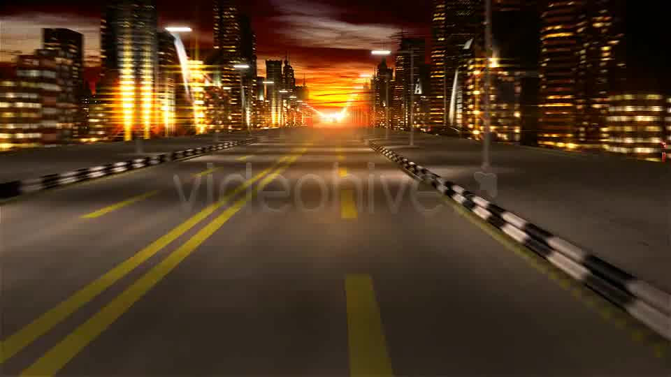 Night City Road Videohive 1331600 Motion Graphics Image 9