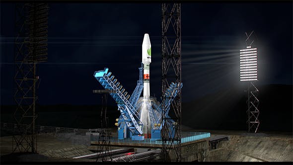 Night Rocket Launch - Videohive Download 16614161