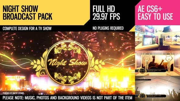Night Show (Broadcast Pack) - Download Videohive 4142862
