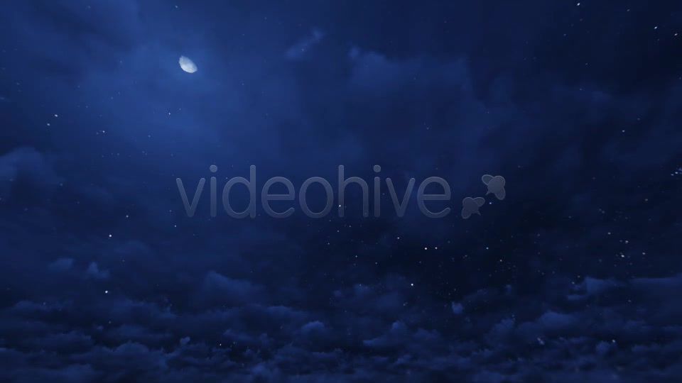 Night Sky and Clouds  Videohive 7647176 Stock Footage Image 11
