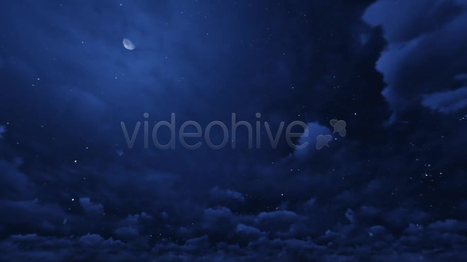 Night Sky and Clouds  Videohive 7647176 Stock Footage Image 8