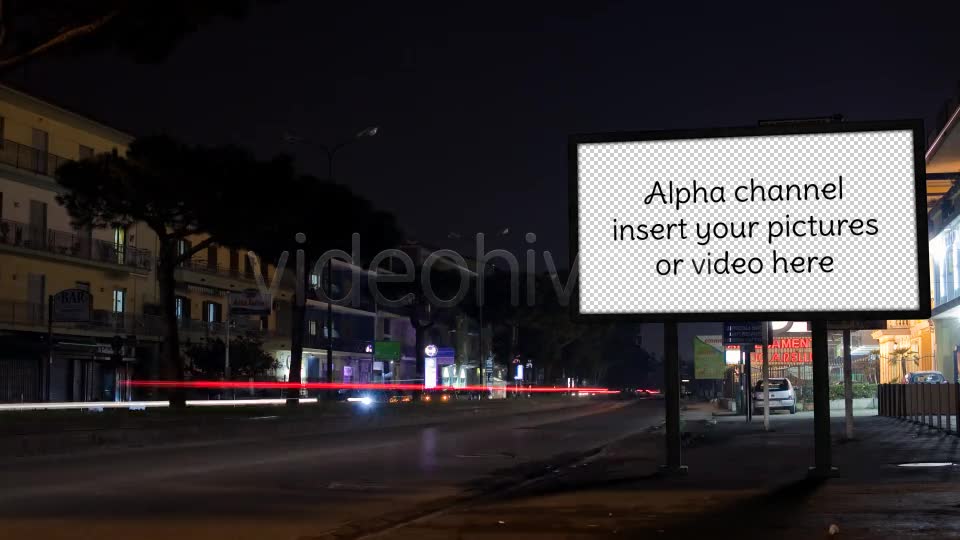 Night Street with Billboard  - Download Videohive 4236477