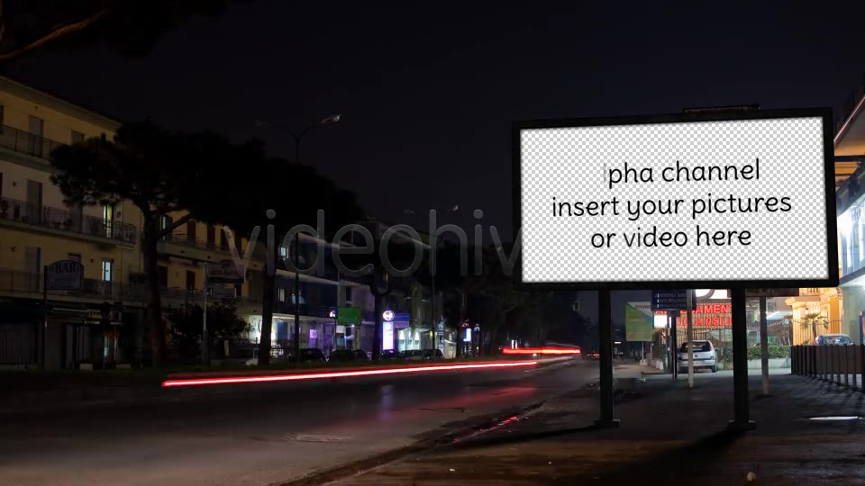 Night Street with Billboard  - Download Videohive 4236477