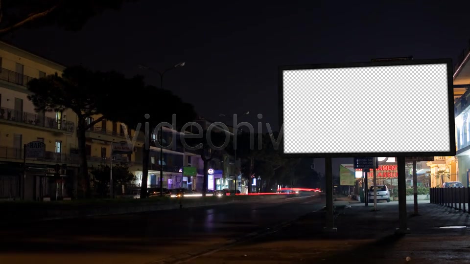 Night Street with Billboard  - Download Videohive 4236477