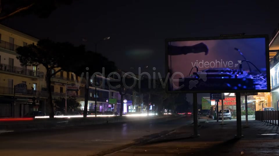 Night Street with Billboard  - Download Videohive 4236477