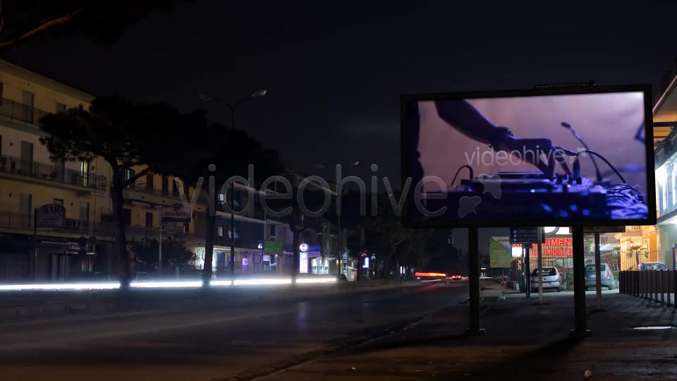 Night Street with Billboard  - Download Videohive 4236477