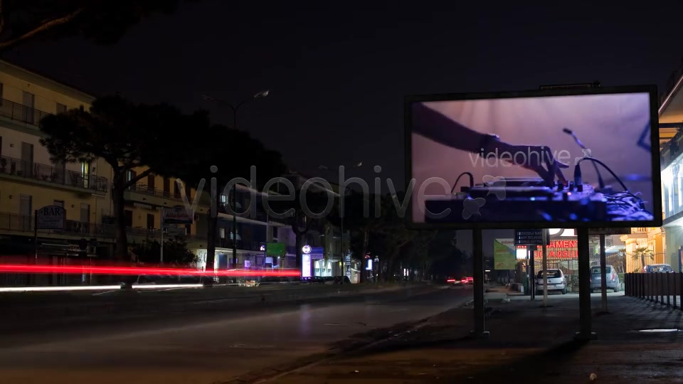 Night Street with Billboard  - Download Videohive 4236477