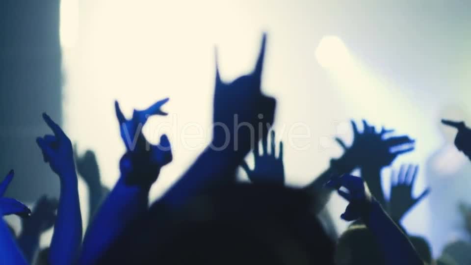 Nightlife People Crowd At Concert Or Club Party  Videohive 19115378 Stock Footage Image 1