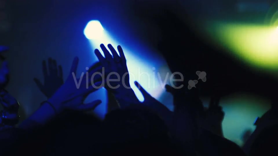 Nightlife People Crowd At Concert Or Club Party  Videohive 19115378 Stock Footage Image 4