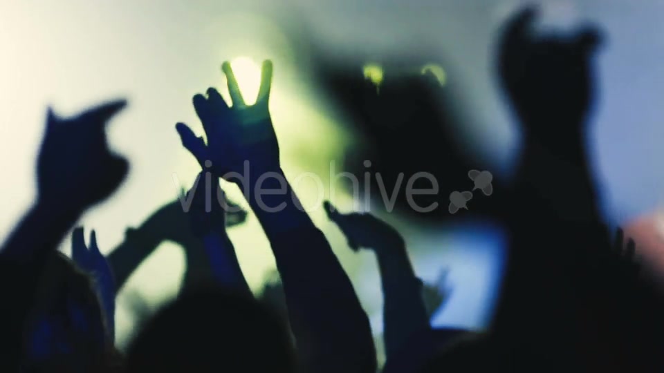 Nightlife People Crowd At Concert Or Club Party  Videohive 19115378 Stock Footage Image 5