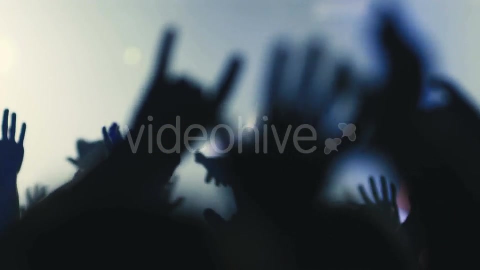 Nightlife People Crowd At Concert Or Club Party  Videohive 19115378 Stock Footage Image 6