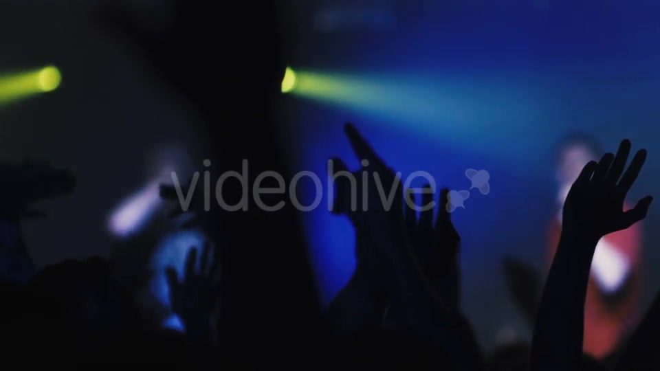 Nightlife People Crowd At Concert Or Club Party  Videohive 19115378 Stock Footage Image 8