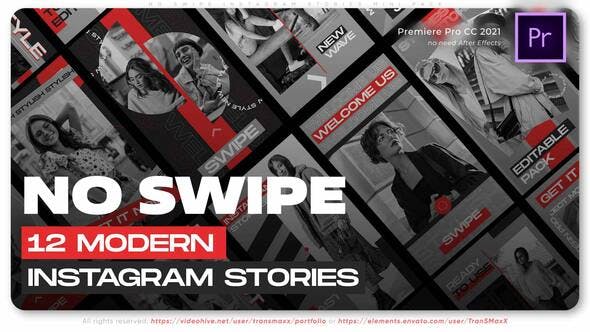 No Swipe | Instagram Stories | Mini Pack - Videohive Download 35401739