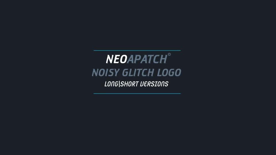 Noisy Glitch Logo Videohive 19375005 After Effects Image 1