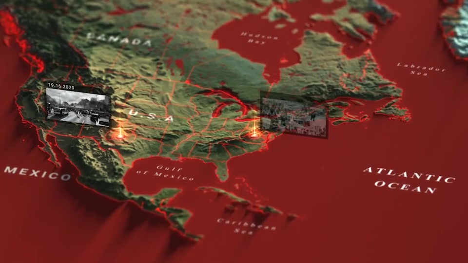 North America Map Videohive 29479163 After Effects Image 5