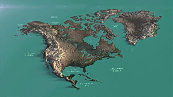 North America Map PP - 33032379 Download Videohive