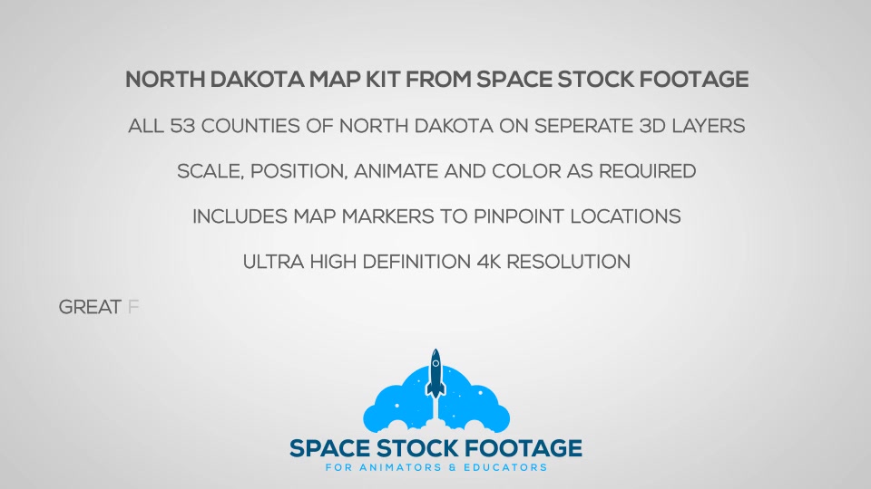 North Dakota Map Kit - Download Videohive 20849896