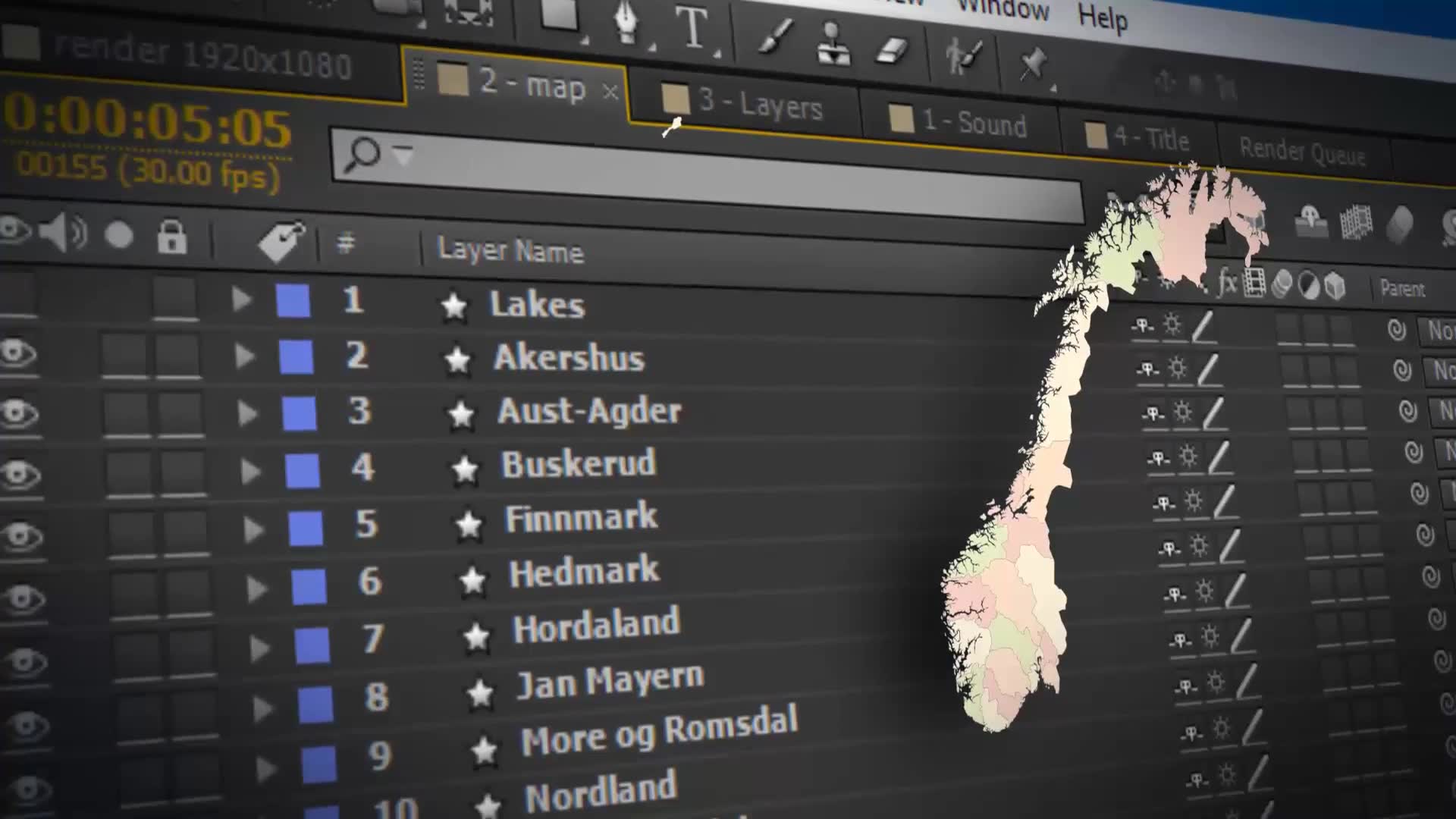 Norway Map Kingdom of Norway Map Kit Videohive 24702561 After Effects Image 2