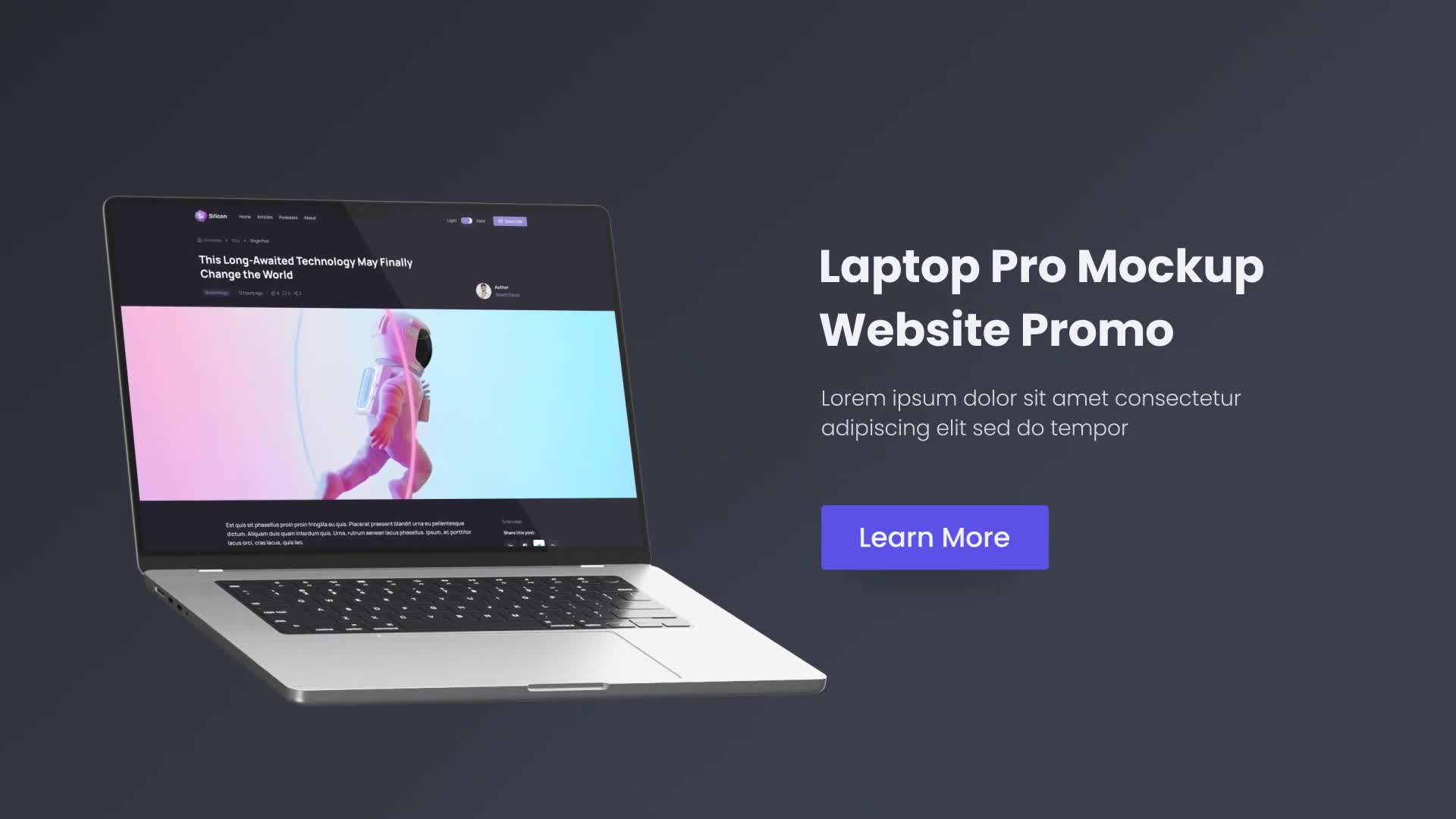 NoteBook Pro Promo Realistic Mockup Laptop Website Videohive 35352728 After Effects Image 1