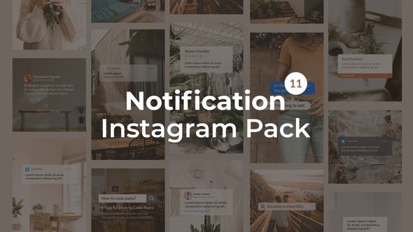 Notification Instagram Pack | Vertical and Square - Videohive Download 27562957