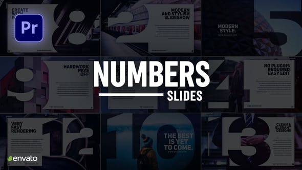 Numbers Slideshow for Premiere Pro - Videohive Download 33745589