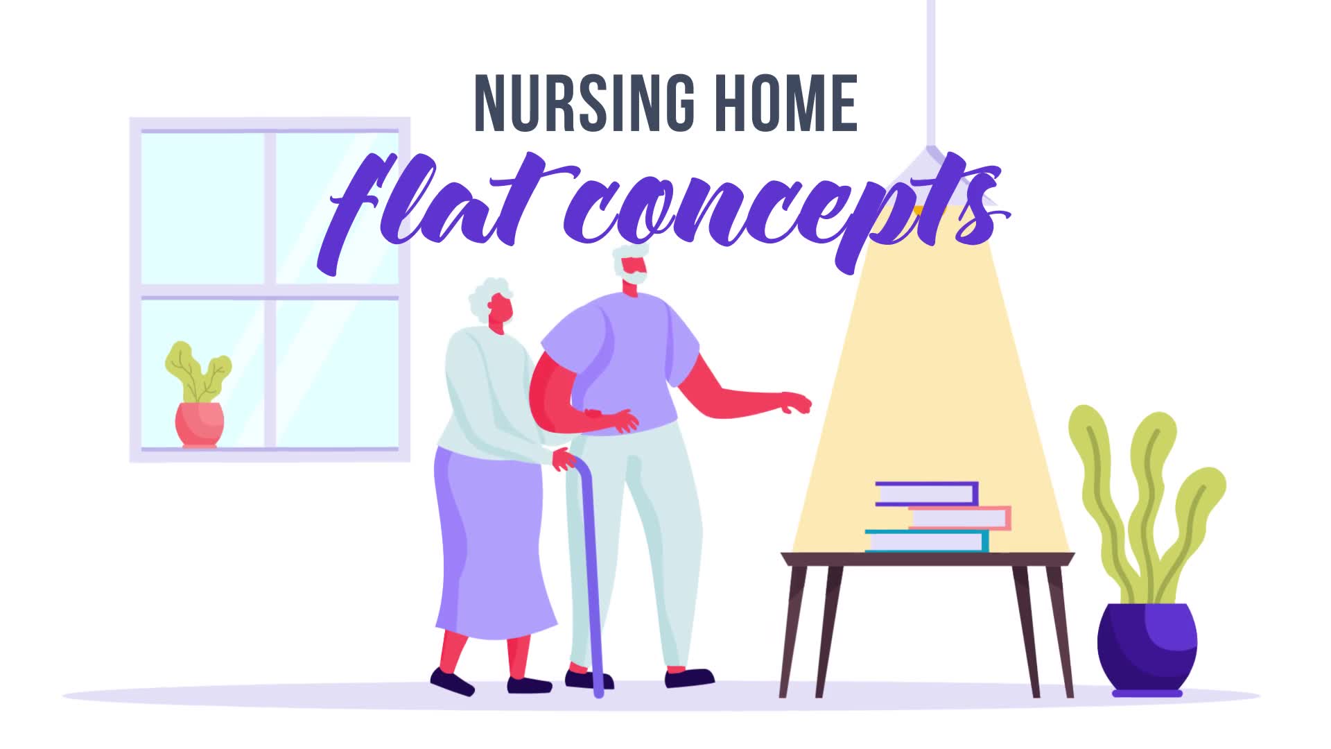 Nursing home Flat Concept Videohive 33248905 After Effects Image 2