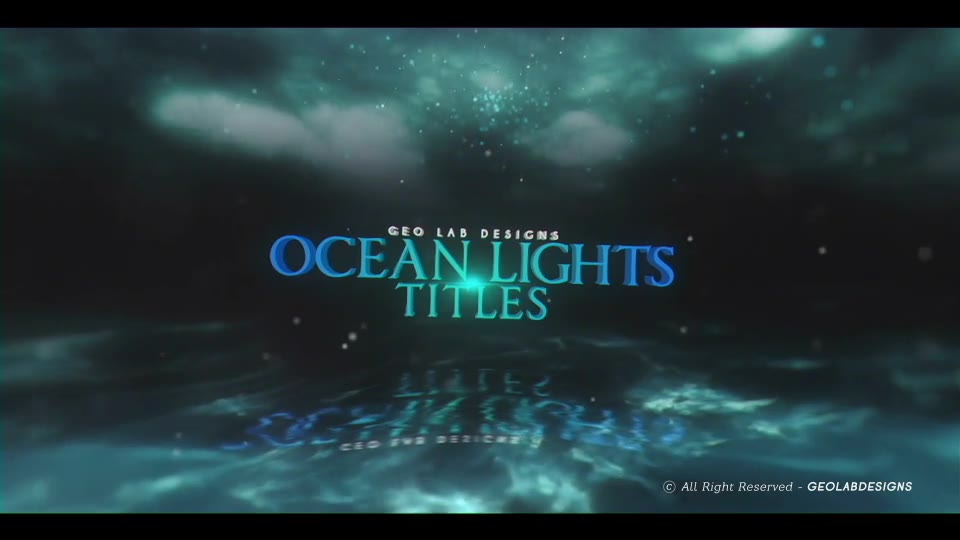 Ocean Lights Titles l Sea Lights Slideshow l Ocean Waves Opener Videohive 26809118 After Effects Image 2