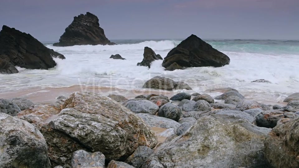 Ocean Surf on the Black Rocks - Download Videohive 21311014