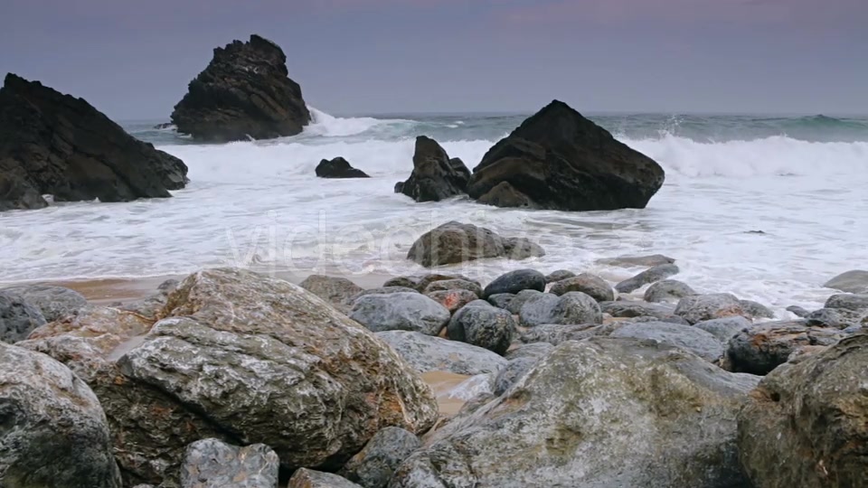 Ocean Surf on the Black Rocks - Download Videohive 21311014