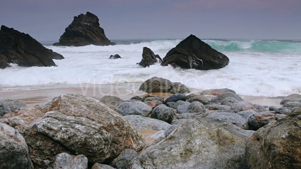 Ocean Surf on the Black Rocks - Download Videohive 21311014