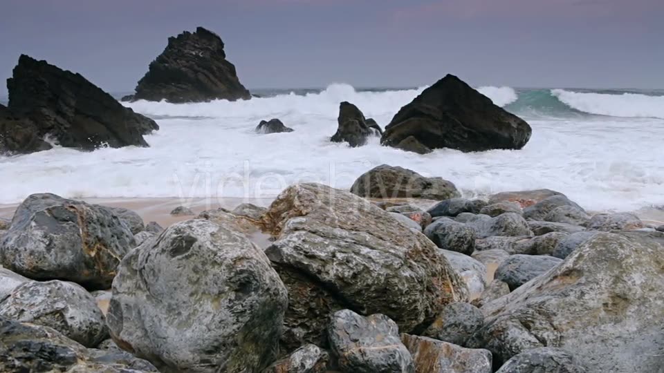 Ocean Surf on the Black Rocks - Download Videohive 21311014